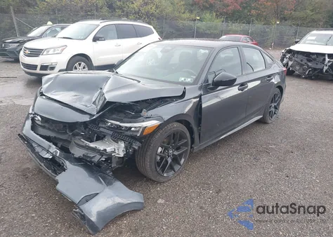 2025 Honda Civic Sport из США, поврежденный, VIN 2HGFE2F57SH538138